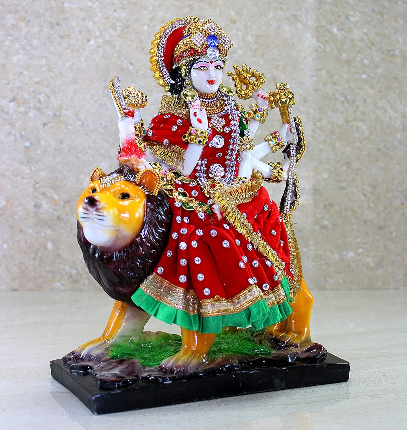 Buy eSplanade Resin Maa Durga MATA Rani Sherawali Murti Idol Statue