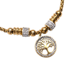 thumbnail image 2 of Pulsera para Mujer con Dije de Árbol de la Vida LuckyLy Acero Inoxidable con Zirconia Cúbica Modelo Pía Dorado UNITALLA, 2 of 8