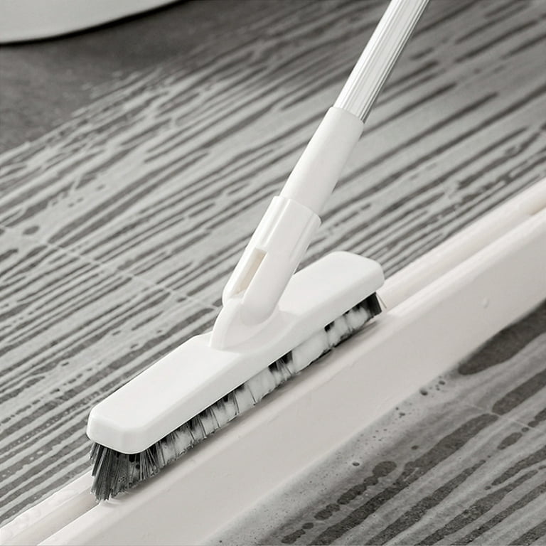 Adjustable Floor Brush Retractable Crevice Floor Bathroom Kitchen Bathroom  Corner Cleaning Brush 304 Stainless steel Handle Cleaning Brush