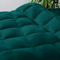 thumbnail image 6 of D.N.G. BEDDINGS Deluxe All Seasons Super King Size 800 Thread Count, Solid Teal Down Alternative 3 Piece Box Design Comforter Set 100% Egyptian Cotton, 6 of 6