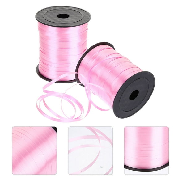 Raindrops 2 Rolls Light Pink Plastic Ribbons for Balloon Accessories Ribbon Valentine's Day
