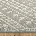 thumbnail image 6 of (3 pack) Mainstays 5’ x 7’ Woven Gray MedallionOutdoor Rug, 6 of 8