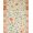 Sage Green Coral Cream, Pattern 3, variant on Design&I 8'x10' Washable Area Rug Extra Large Skid-Resistant Low Profile Funky Occult Abstract Botanical Striped Border Surreal Aesthetic for Living Room, Family