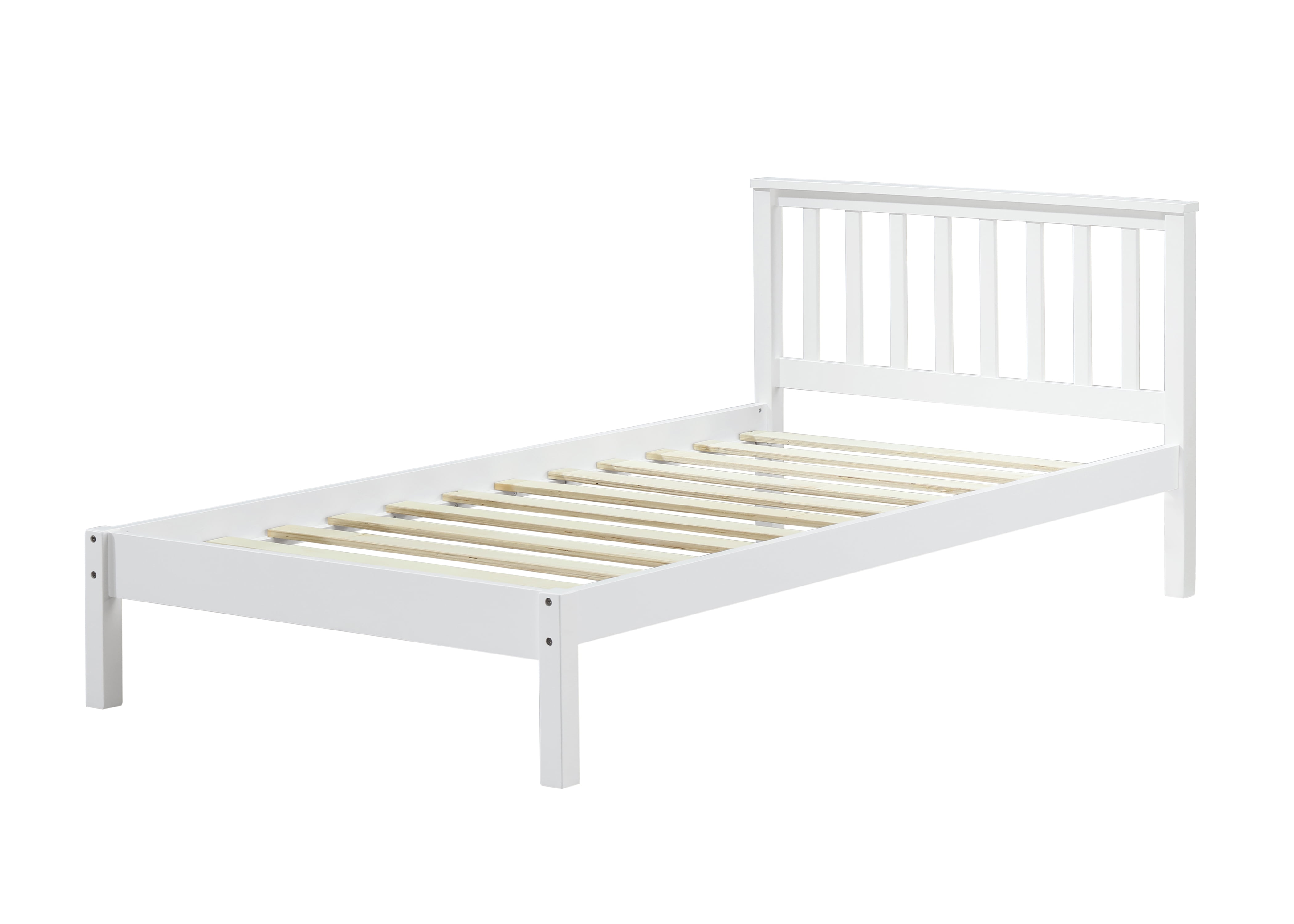 Acme Freya Twin Bed With Mission, White Twin Bed Headboard