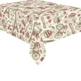 thumbnail image 3 of BSDHOME Vintage Paris Eiffel Tower Cotton Linen Tablecloth 60x84 Inches, Romantic London Table Cloth Cover for Kitchen Party Home Decor, 3 of 5