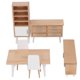 thumbnail image 5 of Juego de muebles para casa de muñecas a escala 1:12, 6 uds., armario en miniatura de madera, mesas y sillas para niñas, 5 of 8