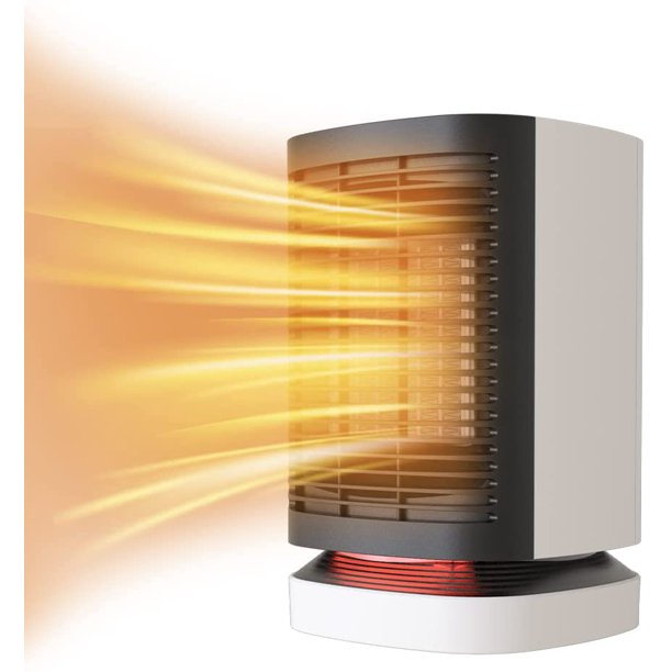 DHQN05 950W PTC Electric Heater W/ 3 Temps Smart Control, 120° Oscillation Space Heater, ETL