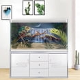 thumbnail image 5 of Misty Forest Falls Aquarium Background,Cool Sea Moon Themed Fish Tank Background, Cool Terrarium Background with 10 EVA Double-Sided Tape, 48X24IN, 5 of 5