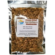 5oz. Freeze Dried Red Shrimp & Mealworm Medley Food for Aquatic Turtles, Reptiles & Amphibians, Larger Tropical Fish, Koi & Pond Fish. 5oz Bag