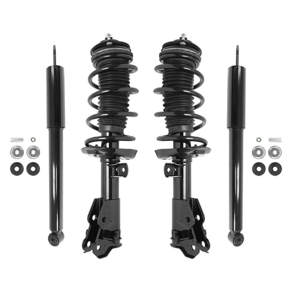 Unity Automotive Front & Rear Complete Strut Assembly Shock Kit Fits 2012-2015 Honda Civic Coupe, 4-11327-253070-001