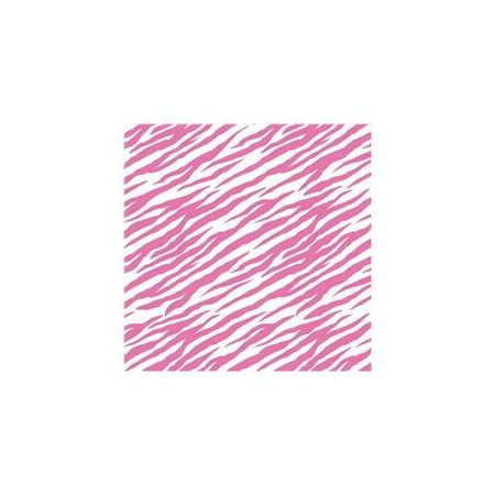 Bright Pink Zebra Striped Tissue Paper