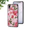 thumbnail image 1 of Compatible with iPhone XR Case with Stand Diamond Glitter Ring Kickstand Flower Floral Pattern Design Women Slim Protective Slim Phone Case Soft Cover for iPhone XR,Red, 1 of 7