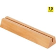 thumbnail image 2 of M&T Displays Wooden Business Desk Card Holder - 8.27 inch Natural Wood Desktop Organizer Display Stand (10 pack), 2 of 6