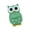 Green, variant on AOOOWER Owl Statue Home Decors Accents Small Animal Sculptures Gift for Birds Lover Lovely Owl Figurines,Shelf Decors Accents