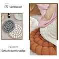 thumbnail image 3 of Seat Cushion Office Chair Cushion,Modern Light Style Handmade Solid Color Window Cushion Futon Dining Chair Cushion Cushion Sofa Backrest 16×16 Inch Chair Cushions Couch Cushion Covers,Yellow, 3 of 4