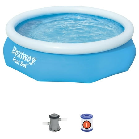 UPC 821808572694 product image for Bestway 10  x 30  Fast Set Inflatable Above Ground Swimming Pool with Pump | upcitemdb.com