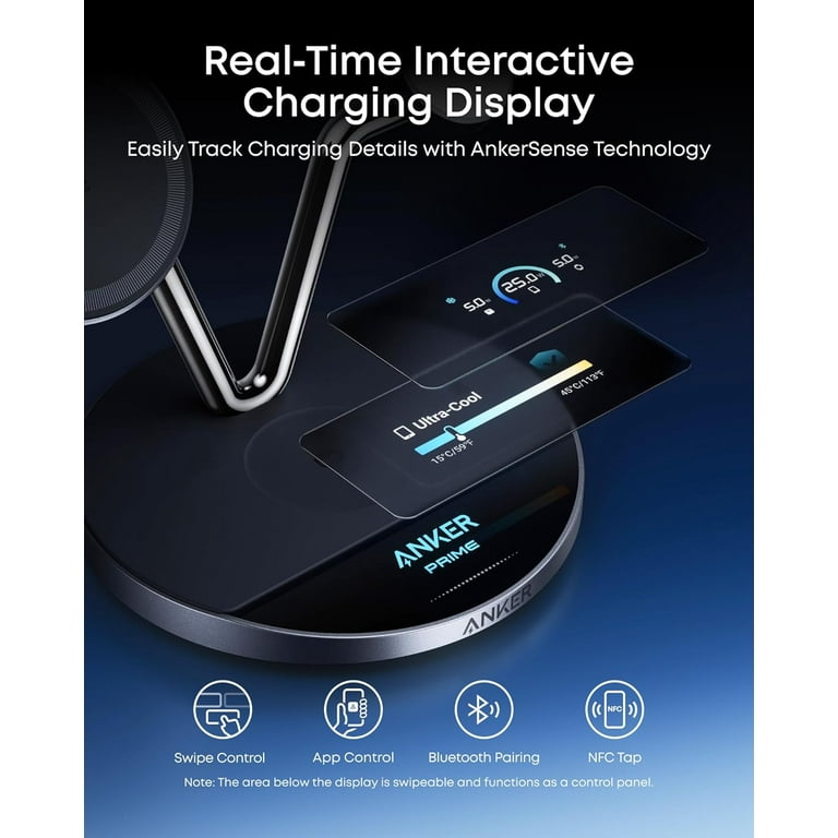 Anker Prime 3-in-1 MagSafe-Compatible Charging Station, Qi2 25W
