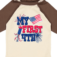 thumbnail image 4 of Inktastic My First 4th with American Flag Rocket and Fireworks Boys or Girls Long Sleeve Baby Bodysuit, 4 of 5