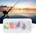 thumbnail image 4 of Señuelos de metal Fugacal 10 piezas Cómodos de usar para pesca, 4 of 8