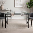 thumbnail image 1 of Mesa de Comedor Rectangular de 120x60cm - Para 4-6 Personas, Con Tablero de Vidrio Templado HOMEMAKE FURNITURE  Moderno Minimalista, 1 of 6