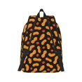 thumbnail image 2 of Honeii Peanuts5 Print Canvas College Laptop Backpack, Durable Rucksack Travel Notebook Bag School Backpack Book Bag for Men Women-Medium, 2 of 7
