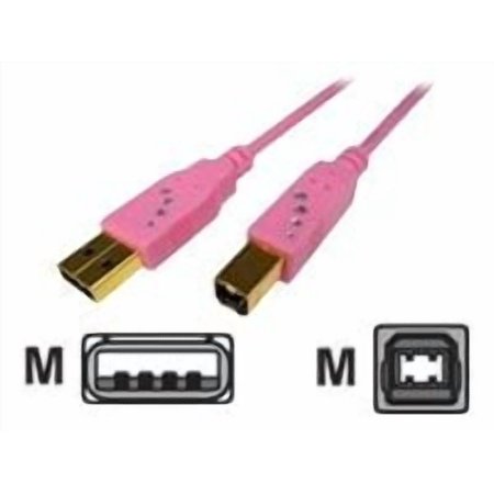 Ka-Bling - USB cable - USB (M) to USB Type B (M) - USB 2.0 - 6.6 ft - pink