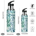 thumbnail image 2 of Yayeee 33oz Insulated Water Bottle Double Wall Stainless Steel with Flip Straw Lid, Beautiful Leaves Pattern, 2 of 7