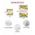 thumbnail image 7 of Sunflowers Kitchen Dish Towels for Drying Dishes Set of 2, Yellow Flowers Summer Botanical Pastoral Wooden Waffle Weave Microfiber Hand Tea Bathroom Towels Quick Dry & Absorbent Towel 12x12, 7 of 7