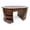 Dark Walnut, variant on Pemberly Row Mahogany Wood Leather Top Kidney Desk - Brown Walnut