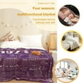 thumbnail image 4 of Yibo 60th Birthday Gifts Blanket Flannel Soft and Comfortable Anti-static Bed Sofa Blanket, 4 of 9