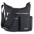 thumbnail image 1 of Bolso cruzado MHCNLL con bolsillo RFID antirrobo ligero resistente al agua mujer Negro 11.5 x 4.8 x 12, 1 of 5