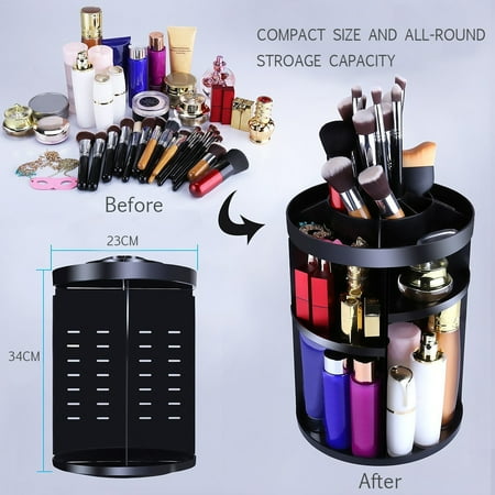 Large Capacity Cosmetic Organize Boxs 360° Rotating Makeup