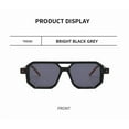 thumbnail image 2 of Retro Fashion Square Frame Sunglasses For Men Women Blue Light Blocking Shades UV400 Sun Glasses Vintage Decorative Sun Glasses ﻿,black, 2 of 9