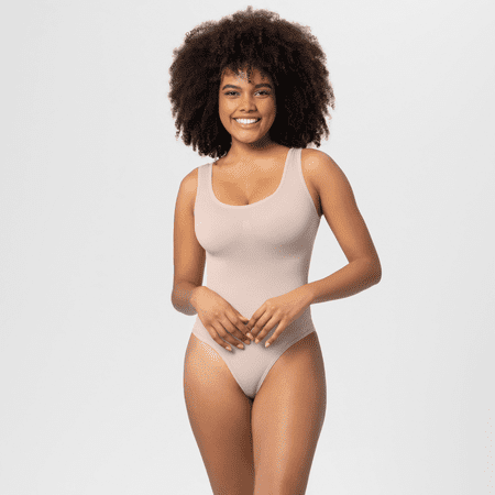 

OIMCCIV Women Seamless Shapewear Bodysuit Full Body No Marks Large Size Girdle Thong Tummy Control Body-Thigh Slimmer One Piece Vest
