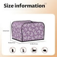 thumbnail image 5 of Lsque Purple Butterflies Floral Print 4 Slice Toaster Cover , Kitchen Appliance Dustproof Protector , Toaster Protector Dustproof Kitchen Appliance Cover, 5 of 7