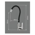 thumbnail image 4 of Grifo de cocina de silicona moderno, control de una sola palanca de giro suave para un flujo de agua preciso, funcionalidad de chorro aireado y rociado, acceso completo al fregadero, giro de 360, 4 of 5