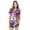 Peacock Grape, variant on Ashford & Brooks Women's Satin Short Sleeve Pajama Shorts Set