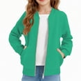 thumbnail image 3 of Avrntaa Boys Girls Zip Up Jackets Casual Long Sleeve Sweatshirt Coats Loose Workout Jacket, 3 of 7