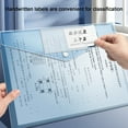 thumbnail image 4 of OIUR 10 Pcs Plastic Envelope File Folder Clear A4 Letter Size Document Organizer with Snap Button for Home Office Business Travel, 4 of 7