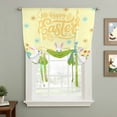 thumbnail image 2 of Happy Easter Balloon Curtains 63 Inch Length for Living Room/Bedroom, Rabbits Eggs Spring Daisy Floral Grass Yellow Rod Pocket Privacy Door Curtains Decorative Tie Up Shade for Window 52"x63", 2 of 8