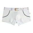 thumbnail image 3 of Sngxgn Men’s Support Boxer Briefs Cooling Underwear Regular Long-leg and Trunk(White,M), 3 of 3