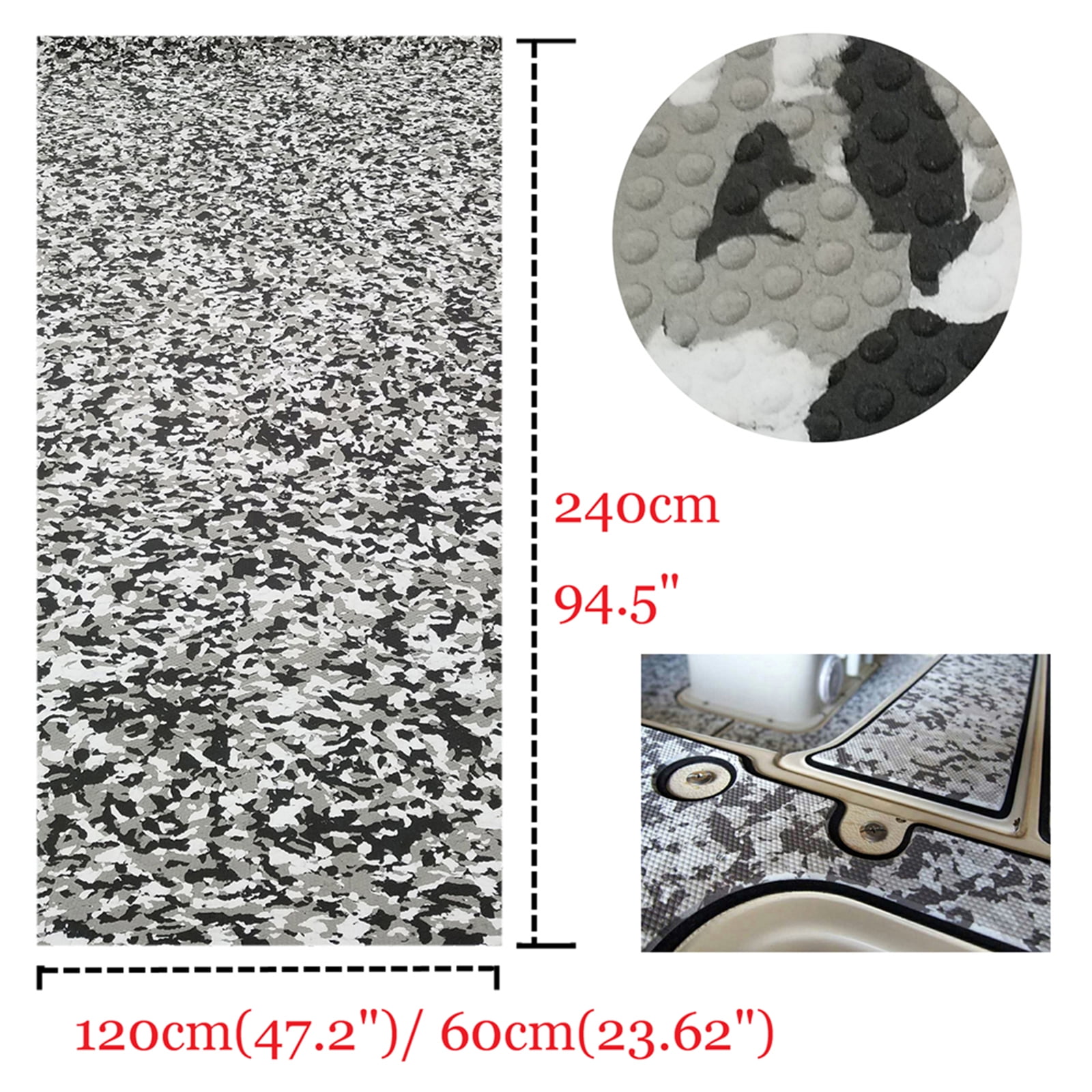 EVA Decking Sheet Non-Slip Mat Kayak Marine Flooring Carpet