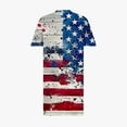 thumbnail image 4 of Plus Size Summer Dresses for Women Short Sleeve V Neck Comfort Fashion Dresses Dressy Patriotic Wear with Pockets, 4 of 4