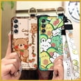 thumbnail image 6 of LYM-Phone Case For Samsung Galaxy A35 5G Global, Protective Kickstand Wrist Strap Cute Soft case Durable Cartoon Fashion Design Phone Holder Silicone Lanyard Shockproof Waterproof Ring, 6 of 9