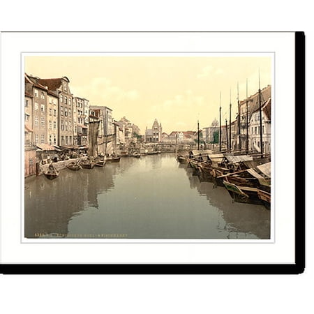 Historic Print, Fish and vegetable market Konigsberg East Prussia Germany (i.e. Kaliningrad Kaliningradskaia oblast Russia), 16" x 20"