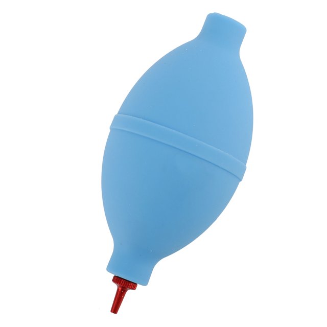 Bulbo Blower, Bomba de Goma Polvo de Polvo Reloj Bien Azul para Teclados