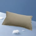 thumbnail image 4 of 18.90x29.13 Inch Stretch Pillow Cases - Jersey Knit & Envelope Closure Pillowcases with Ultra Soft T-Shirt Like Polyester Blend - Suitable for Queen or Standard Size, 4 of 8