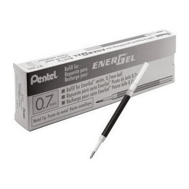 Pentel EnerGel .7mm Liquid Gel Pen Refill, 0.70 mm Point, Black Ink