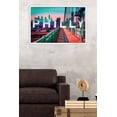 thumbnail image 2 of Philly - Skyline Wall Poster, 22.375" x 34", Framed, 2 of 2