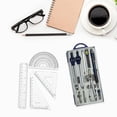 thumbnail image 6 of Geometry Tools Drawing Compass Metal Protractor with Storage Case for Students Engineers Architects, 6 of 9